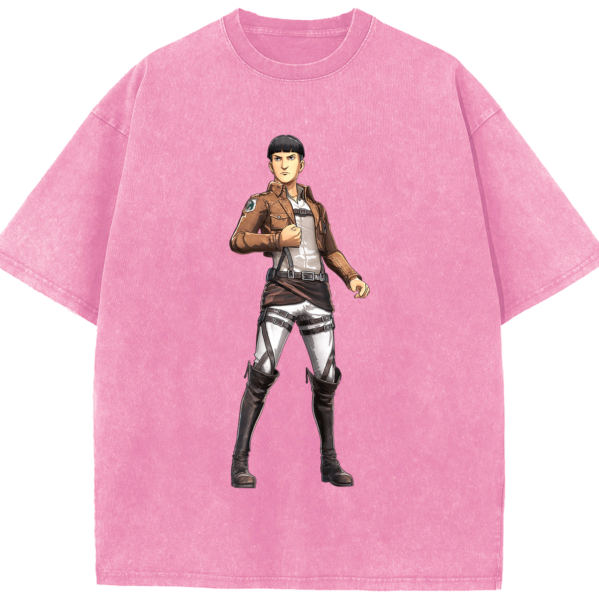（画像用） 進撃の巨人 Attack on Titan 綿100% ヴィンテージ風 半袖Tシャツ（フロントプリント）